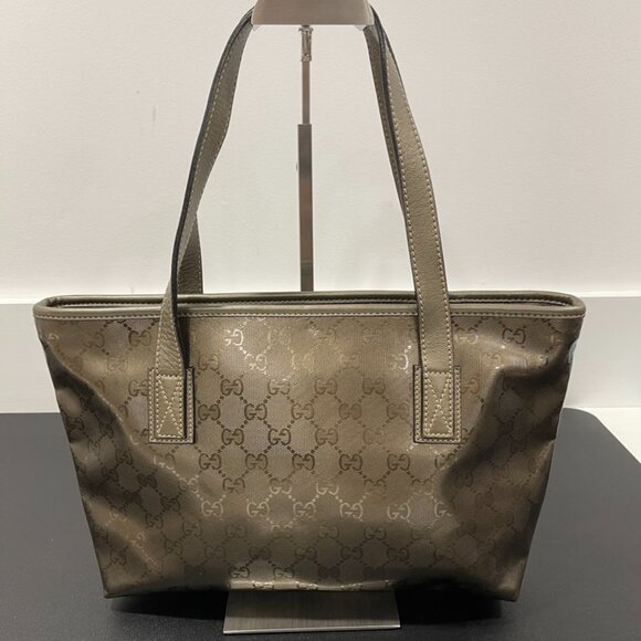 Gucci GG Imprime Tote Brown Metallic (174386) - Picture 2 of 12